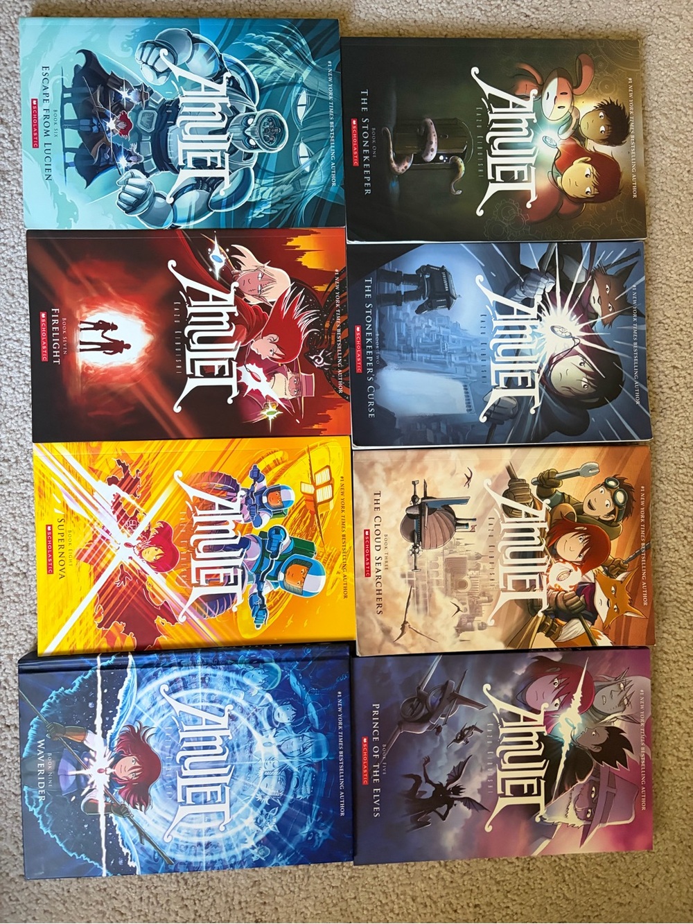 Amulet 8 Book Collection Box Set Kazu Kibuishi Scholastic Graphic Novel